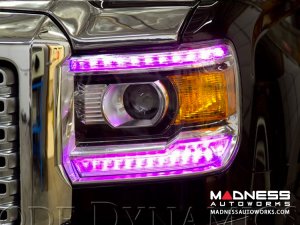 GMC Sierra Multicolor DRL LED Boards - Multicolor and White